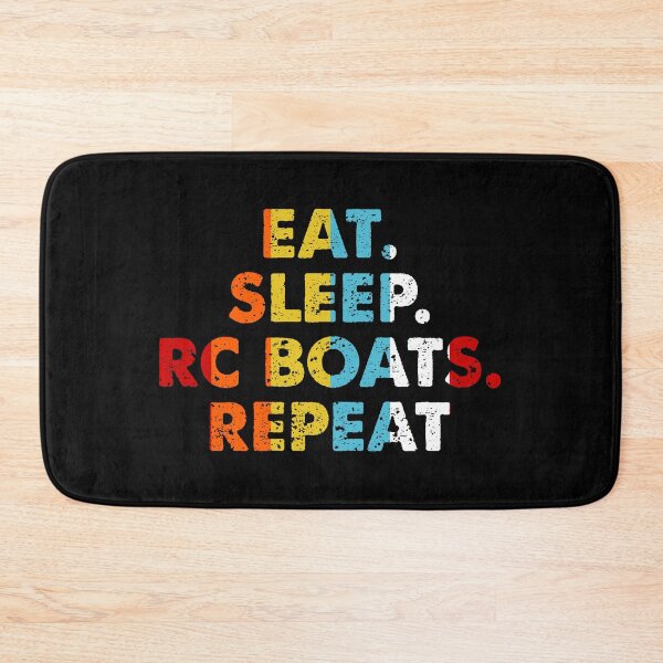 Item preview, Retro Eat. Sleep. RC Boats. Repeat. Vintage Hobby Saying Novelty Gift idea designed and sold by Orange Pieces.
