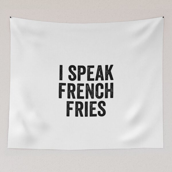 Item preview, I Speak French Fries-/ Shirt / Tank Top / Hoodie / Funny French Fry Shirt / Cute French Fry Tee Design / French Fries Lover Gift-funny mug, french fries mug, food lover mug designed and sold by Al Collections.