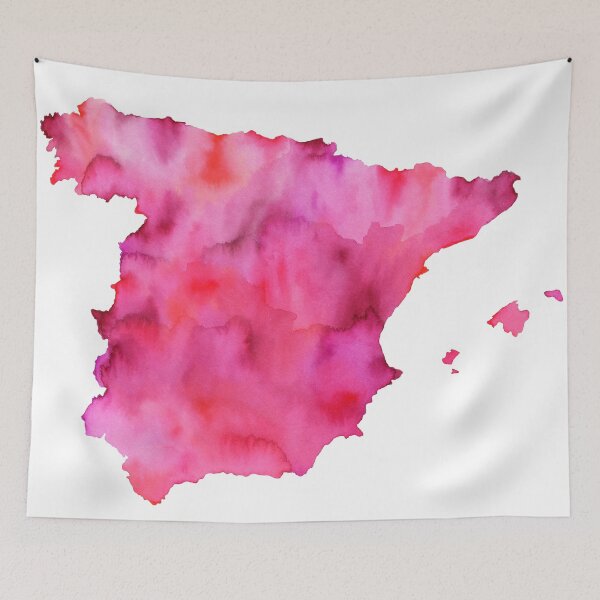 Item preview, Spain Map designed and sold by 3willows.