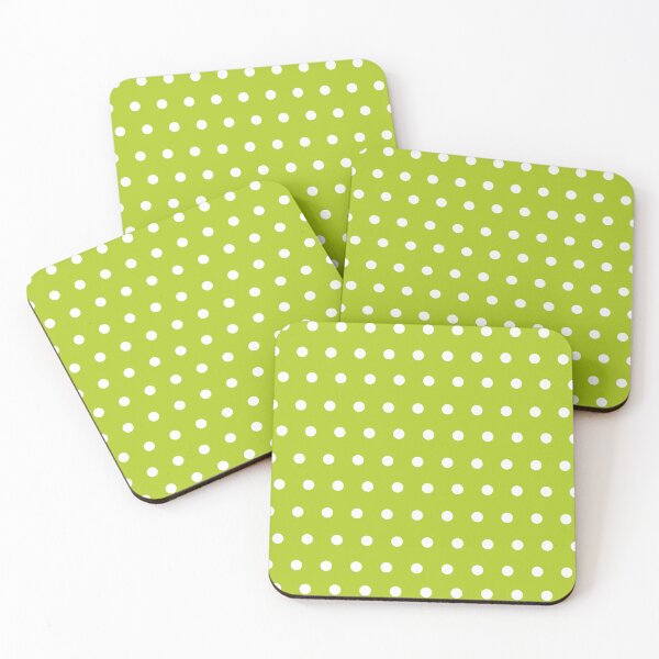 Item preview, Green and white polka dots Pattern designed and sold by Tetete.