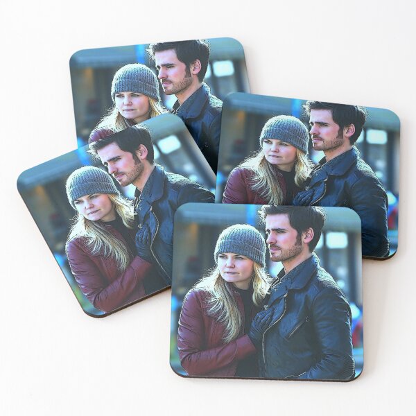Item preview, Captain Swan in Storybrooke Comic Poster Logoless Design designed and sold by The_Girly_Nerd_Shop.