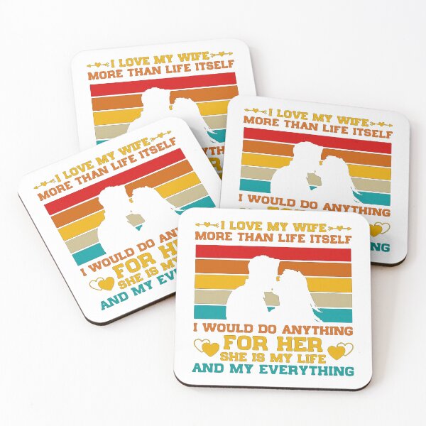 Item preview, I Love My Wife More Than Life Itself designed and sold by Stunning-Art.