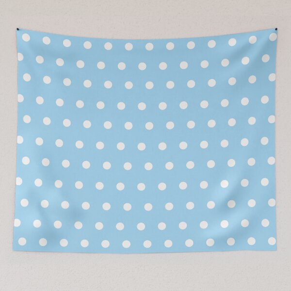 Item preview, Blue and white polka dots Pattern designed and sold by Tetete.