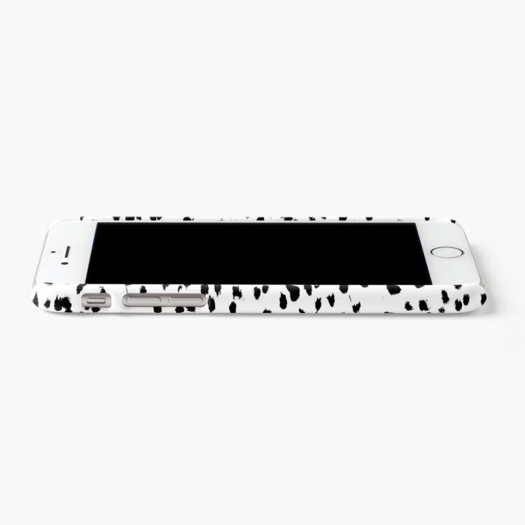 Alternate view of Nadia - Black and White, Animal Print, Dalmatian Spot, Spots, Dots, BW iPhone Case & Cover