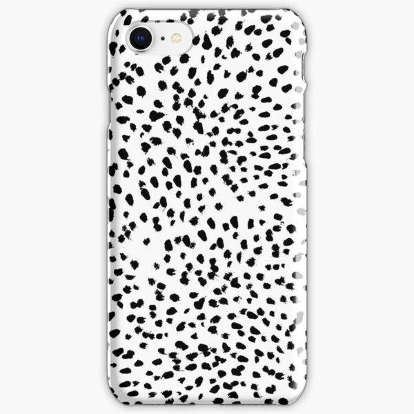 Nadia - Black and White, Animal Print, Dalmatian Spot, Spots, Dots, BW iPhone Snap Case