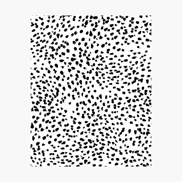 Item preview, Nadia - Black and White, Animal Print, Dalmatian Spot, Spots, Dots, BW designed and sold by charlottewinter.