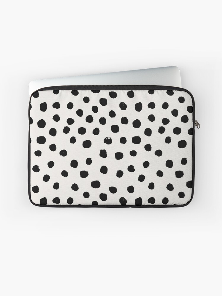 Designer laptop sleeve Pink Dalmatian Abstract Print by The 13