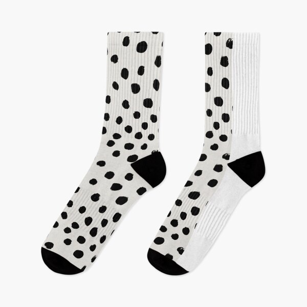 Item preview, Preppy brushstroke free polka dots black and white spots dots dalmation animal spots design minimal designed and sold by charlottewinter.