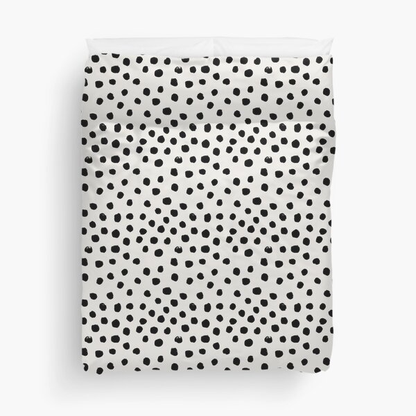 Item preview, Preppy brushstroke free polka dots black and white spots dots dalmation animal spots design minimal designed and sold by charlottewinter.