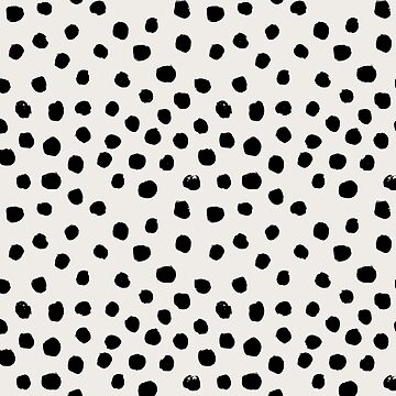 Preppy brushstroke free polka dots black and white spots dots dalmation  animal spots design minimal Leggings for Sale by charlottewinter