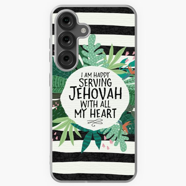 Vista previa del artículo con la obra «ESTOY FELIZ SERVIR A JEHOVÁ CON TODO MI CORAZÓN», diseñado y vendido por Paper Bee Gift Shop.