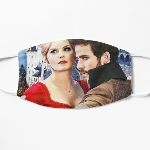 Captain Swan Fairy Tale Watercolor Design 1 Flat Mask