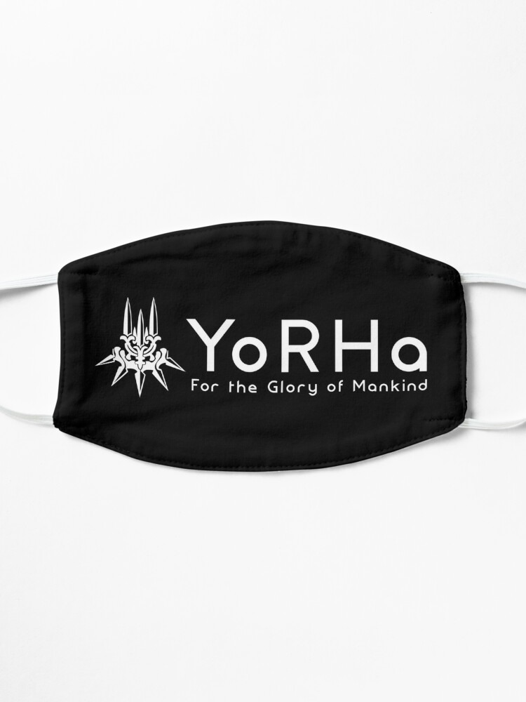 "YoRHa - White" Mask by supanerd01 | Redbubble