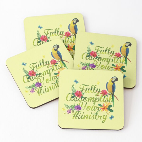 Item preview, Fully Accomplish Your Ministry (Tropical Design) designed and sold by Paper Bee Gift Shop.