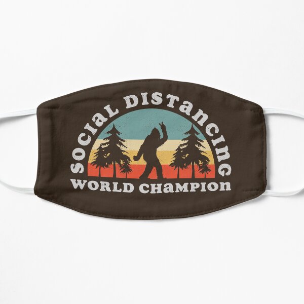 Bigfoot Social Distancing World Champion Flat Mask