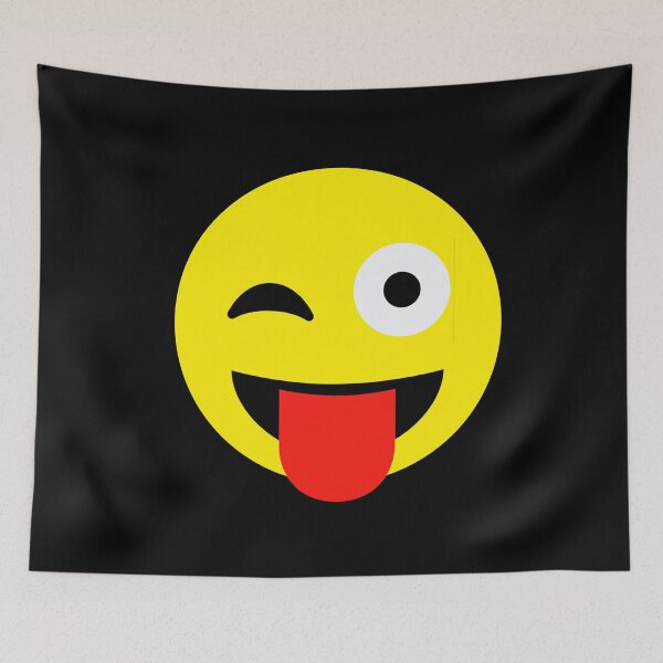 Aperçu de l'œuvre Masque emoji clin d'œil créée et vendue par shirtmaster101.