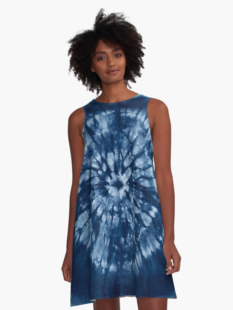 Indigo tie 2024 dye dress