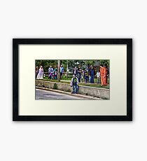 Zombie Walk Framed Print