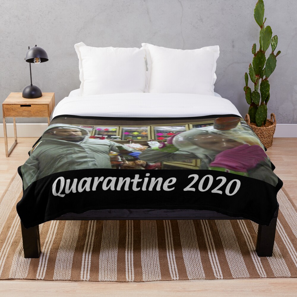 "It's Always Sunny in Quarantine" Throw Blanket by FinnFromNY Redbubble