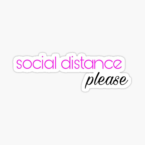 Item preview, social distance please designed and sold by creationsbymads.