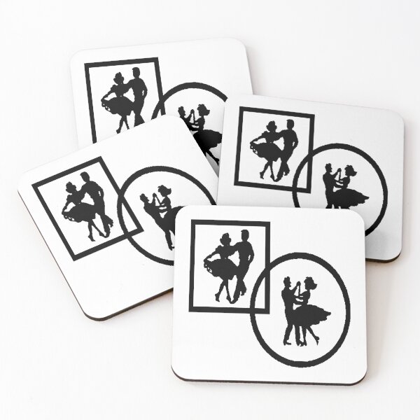 Item preview, Square Round - Black designed and sold by Square Dancing Gifts & Merchandise.