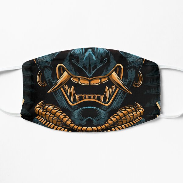 Awesome Samurai Gold Flat Mask