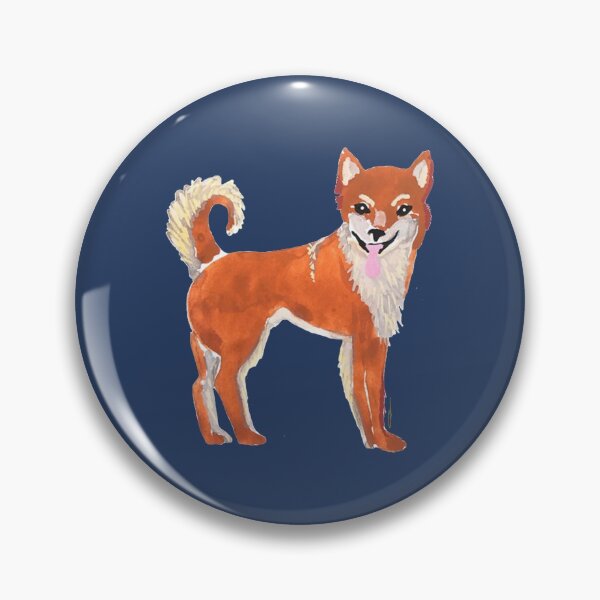 Item preview, Shiba Inu Dog Illustration designed and sold by LIMEZINNIASDES.