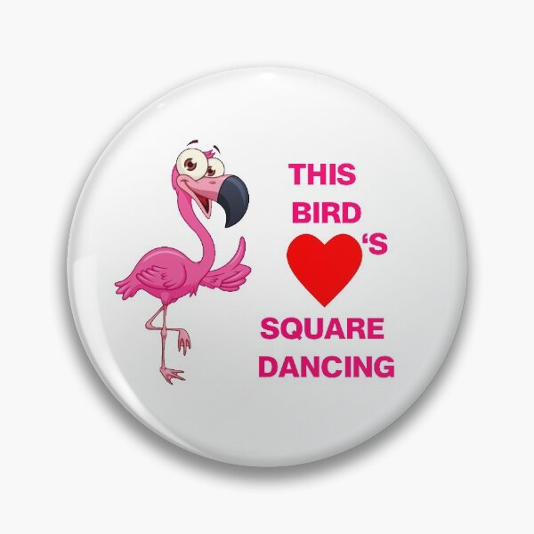 Item preview, Flamingo SD designed and sold by Square Dancing Gifts & Merchandise.