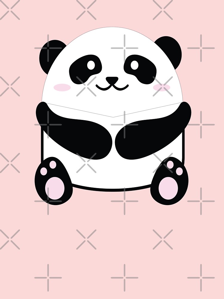 Cute chibi panda bear and Kawaii rice ball cartoon' Sticker