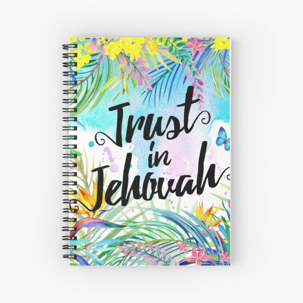 Item preview, Trust in Jehovah (Watercolor Butterflies and Flowers) designed and sold by Paper Bee Gift Shop.
