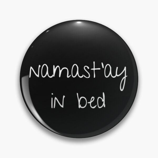 Item preview, Namast'ay in Bed designed and sold by CatMonkStudios.