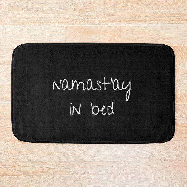 Item preview, Namast'ay in Bed designed and sold by CatMonkStudios.