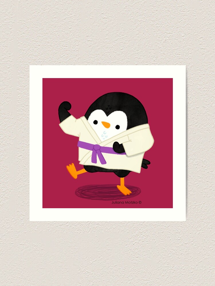 Alternate view of Karate Penguin 2 Art Print