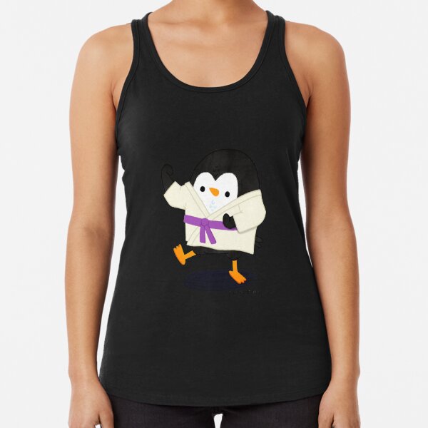 Karate Penguin 2 Racerback Tank Top