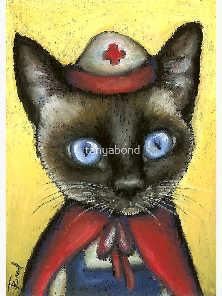 "Nurse cat" Art Print by tanyabond Redbubble