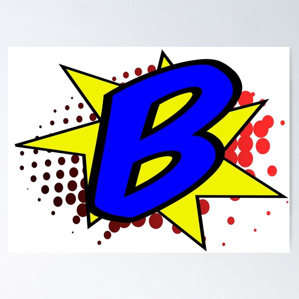 Item preview, Comic Initial B designed and sold by Triumphance.
