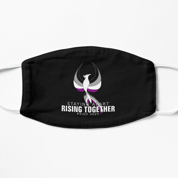 Asexual Staying Apart Rising Together Pride 2020 Phoenix Flat Mask