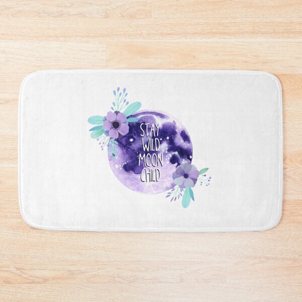 Item preview, Stay Wild Moon Child Full Moon and Flowers designed and sold by KConfetti.