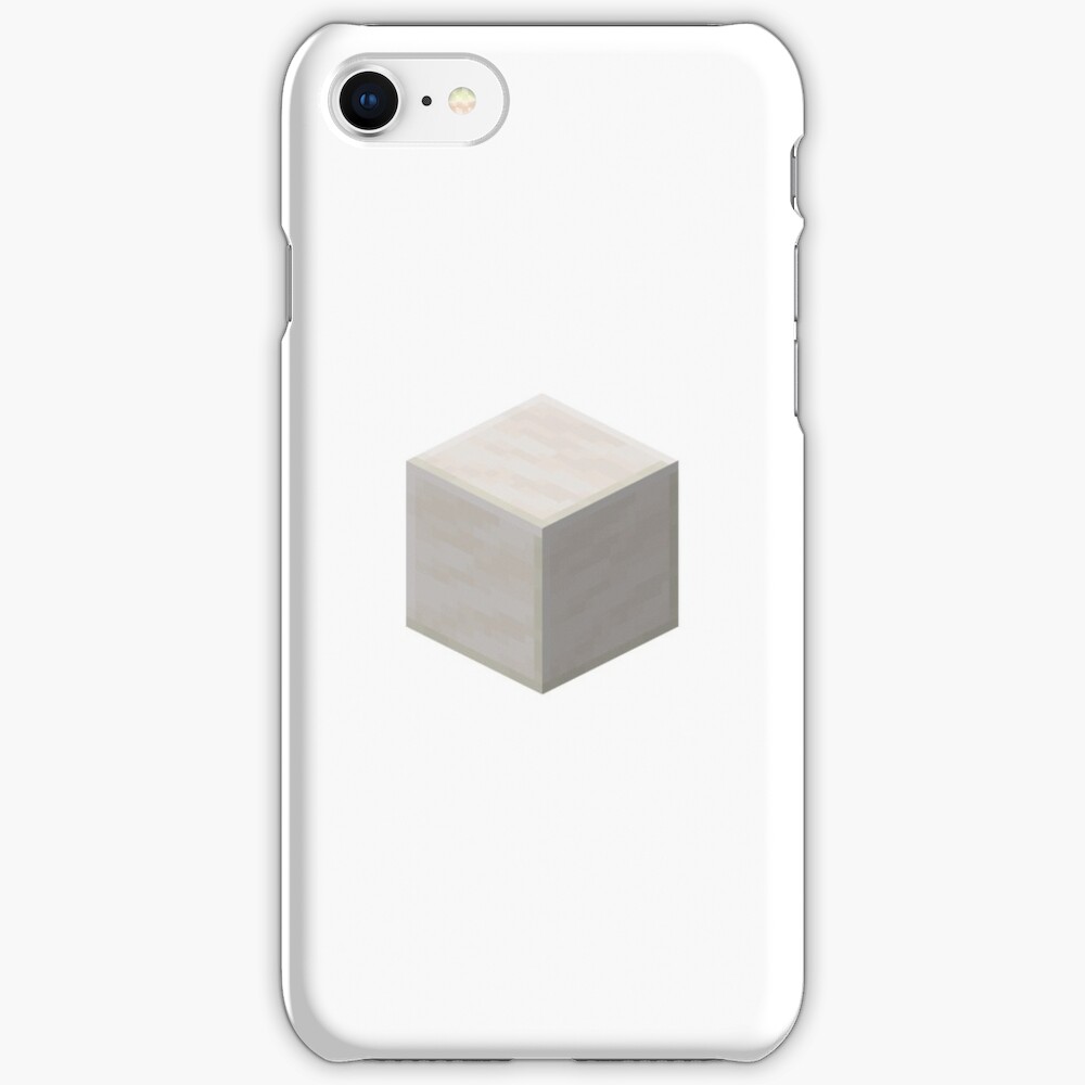 quartz block minecraft iphone case cover by dumontbast redbubble