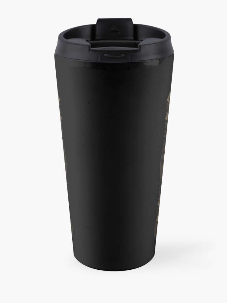 Alternate view of Samurai mask Travel Coffee Mug