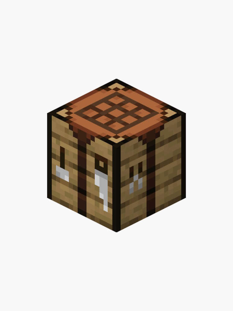 "Crafting Table Minecraft" Sticker by dumontbast | Redbubble