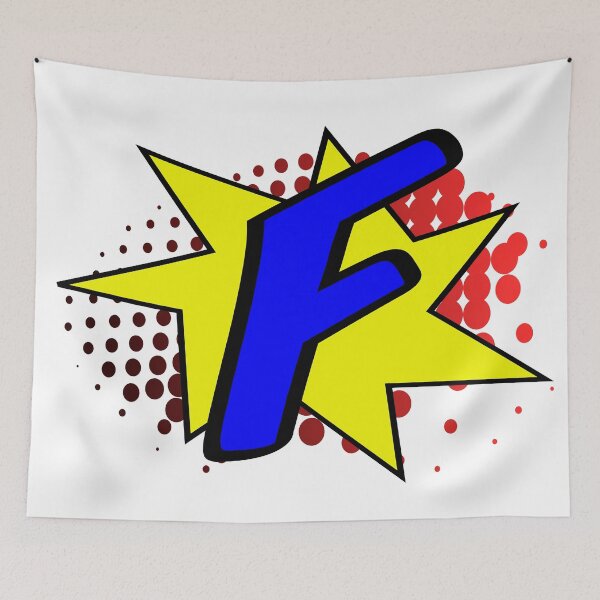 Item preview, Comic Initial F designed and sold by Triumphance.
