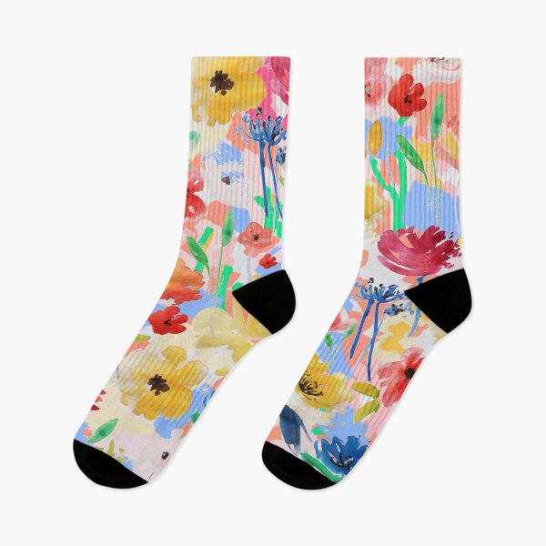 Item preview, Watercolor Flower Garden designed and sold by Mukta Lata Barua.