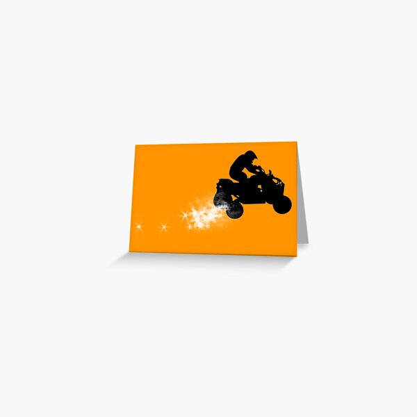 quads : dirt trail Greeting Card