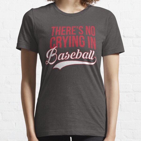  No Crying in Baseball T Shirt Funny 80s Shirts Retro Sports  League Tee Crazy Dog Men's Novelty T-Shirts with Movie Sayings for Baseball  Soft Comfortable Funny T Shirts for Men Heather