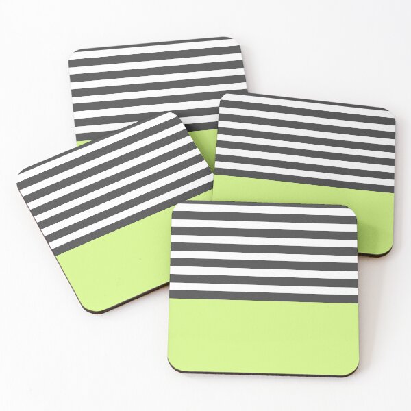 Item preview, Black and White Stripes with Green designed and sold by passionatelyem.