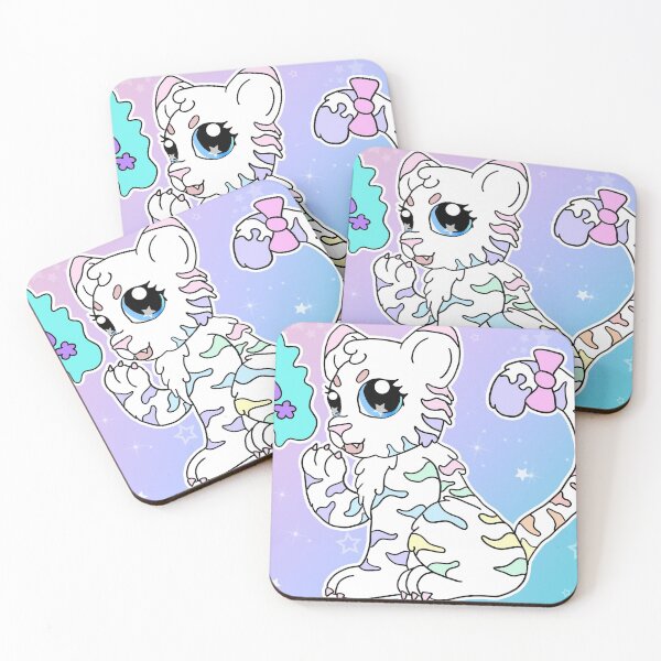 Item preview, Rainbow Tiger Pastel Cover Your Mouth designed and sold by sugarlagoon.