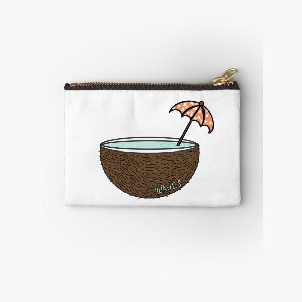 Item preview, Coconut WAVES Water Bowl with Umbrella designed and sold by Gabriella Rowland.