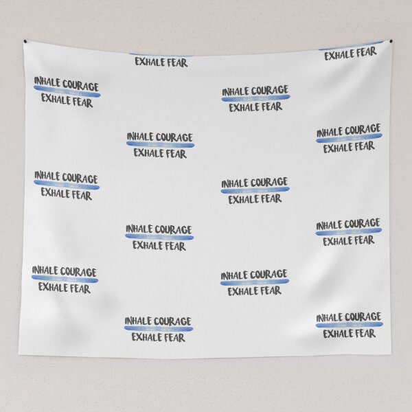 Item preview, inhale courage exhale fear  designed and sold by pnkrose.