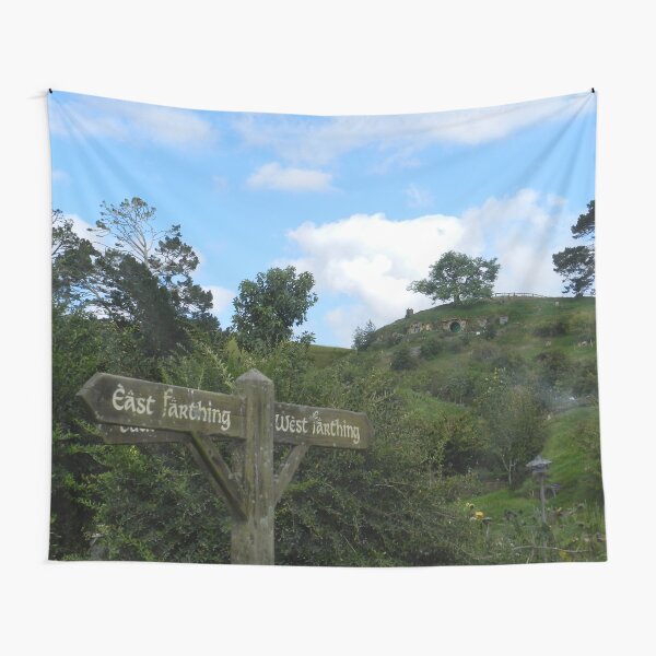 Hobbiton with Bag End in the Distance Tapestry